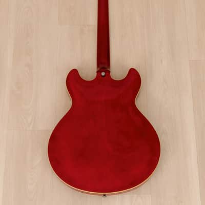 1986 Yamaha SA1300 Super Axe Vintage Semi-Hollowbody ES-Style Guitar Persimmon Red, 100% Original image 3