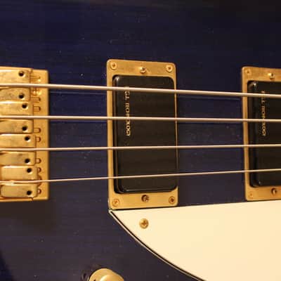 Burny ZB-85 signature Norio Toshiro ( Thunderbird Bass ) See-Thru Blue image 5