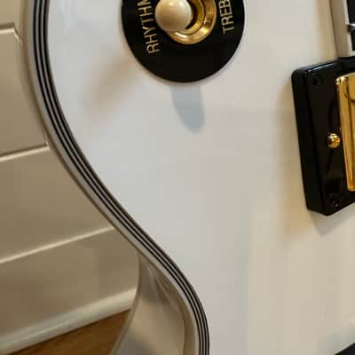 Epiphone "Inspired by Gibson Custom Shop” Les Paul Custom - Alpine White image 8