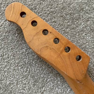 DIY Maple Wood Guitar Tele Style Neck, 22 Frets Fingerboard image 2