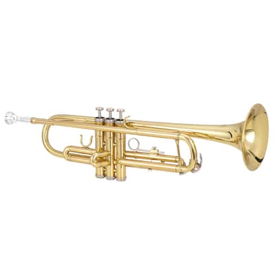 🎅🎄 For Pros and Beginners! Gold (Brass) Unmarked Trumpet with Case/Bag/Pack +Strap +Cloth! image 3