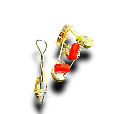 Cablaggio Per Chitarra Elettrica Stratocaster - CTS Arancione 0.047uF, Senza Saldatura