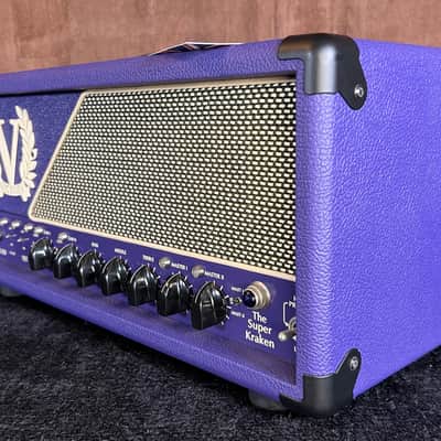 HEAD ONLY Victory Amps VX100 The Super Kraken - Purple chassis with purple tolex covering. image 4