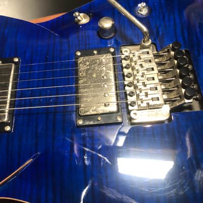 Dean DBZ Barchetta /shredder strat 2008 - Flame maple blue top image 2