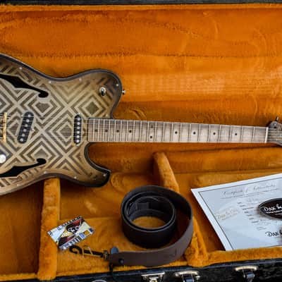 Dax&Co. Ironhorse 2022 Black/Steel Diamond Etched Guitar W/ Hardshell Case & COA! image 3