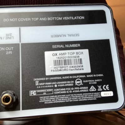 Universal Audio OX UA OX Amp Top Box + Pelican Storm iM2600 Case + Cables image 8