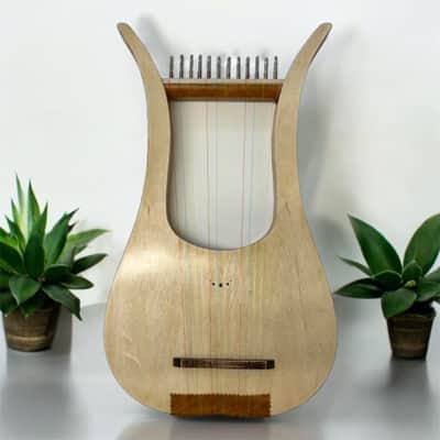 Cithara Lyre Harp with Inlay Ancient Techniques - 12 Strings image 1
