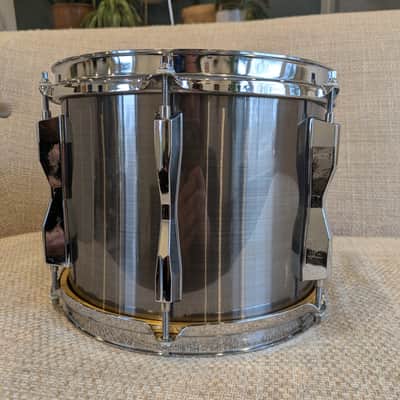 Pearl Maple Shell MX 10" x 8" Tom 1980s - Brushed Silver Metallic image 8