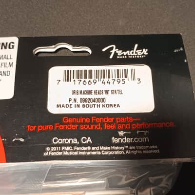 Fender 099-2040-000 American Vintage Stratocaster/Telecaster Tuning Heads (6) 2010s - NIckel image 2