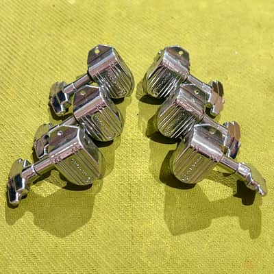 Vintage Grover Imperial  tuners 60's - 70's chrome image 4