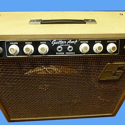 Guyatone GA-620 1960's Rare Blonde Sparkle Tolex, no speaker, completely serviced and functional image 1