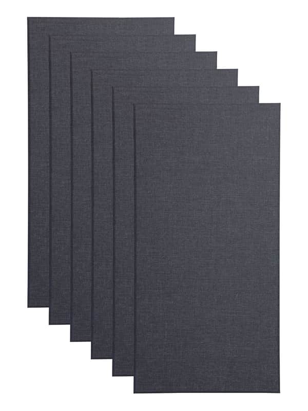 Primacoustic Broadway 2" Broadband Absorber Acoustic Wall Panel 6-pack - Black w/ Beveled Edge image 1