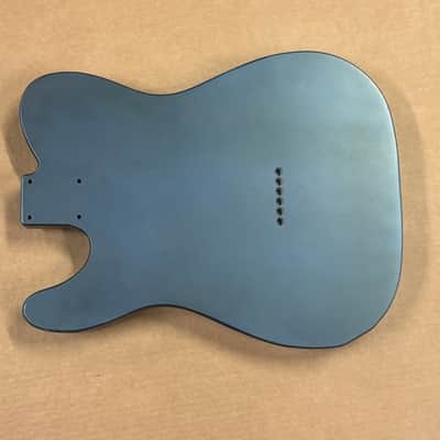 1876g Kohlin Guitars T-Type Roasted Pine replacement body Aged Nitro Lake Placid Blue Made in Sweden fits Fender Telecaster necks image 7