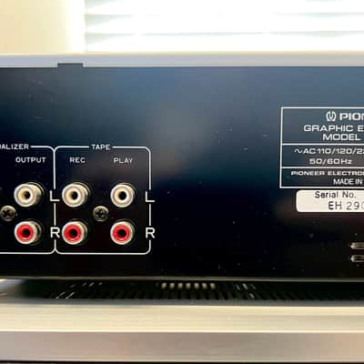 Vintage Pioneer SG-50 10-Band Graphic Equalizer Spectrum Analyzer w/ Original Instructions; Tested image 7