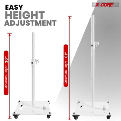 5 Core Speaker Stand Adjustable 61" Heavy Duty PA DJ Tripod Studio Monitor Stands image 2