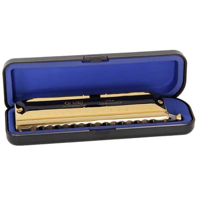 Chromatic Harmonica C Key 16 Hole 64 Tone Harp Harmonica French Harp Mouth Organ image 8