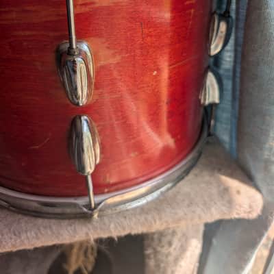Slingerland 13" rack tom 1970s-1980s - Red image 4