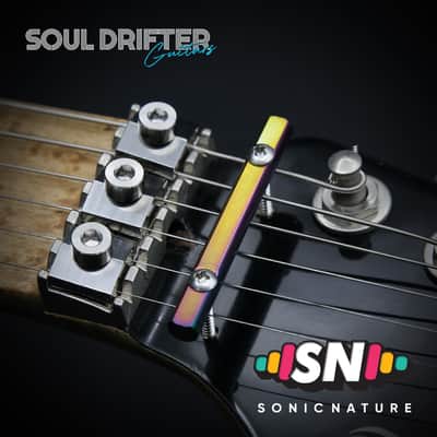 Sonic Nature GR5 Titanium String Retainer - Rainbow w/Natural Screws image 2