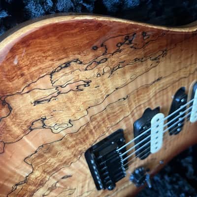 Suhr Modern Spalt Maple Brown Burst: Black Limba Body image 1