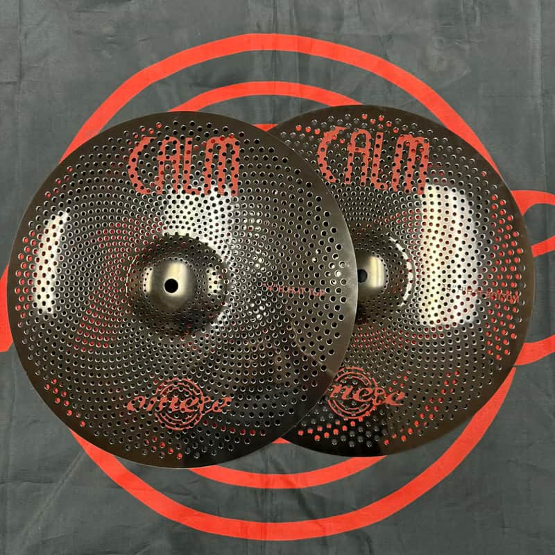 Omete Calm Series Low Volume Cymbals -BLACK-HI-Hats-14" image 1