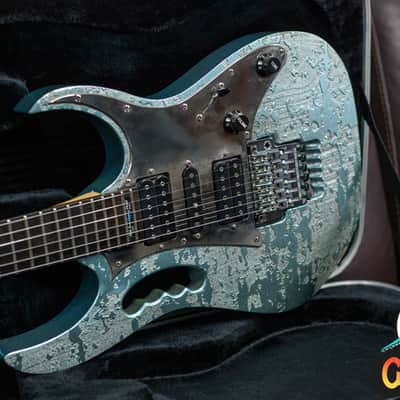 Ibanez JEM90HAM Steve Vai Signature 1998 Blue-Green Metallic Texture -VIDEOSOON- imagen 2