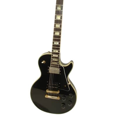 Vintage Electra SLM LP Electric Guitar, Rosewood Fingerboard, Black w/ Case image 2