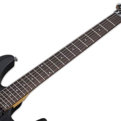 Schecter C-6 FR Deluxe guitar in Satin Black image 8
