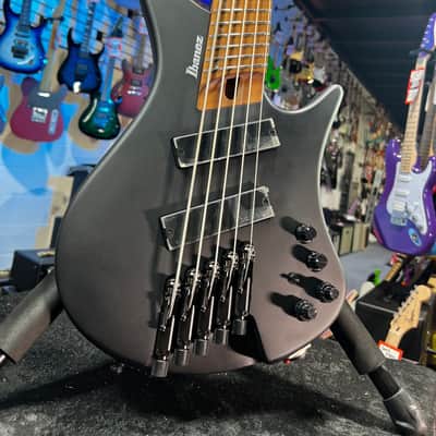 Ibanez Bass Workshop EHB1005MS Bass Guitar - Black Flat Auth Deal! 031, Free Plek! image 5