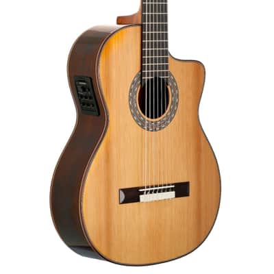 7-String Classical Nylon Guitar – Gayetana A77 | Full Scale 55mm Nut | Jazz / Latin / Extended Range - Cedar image 1