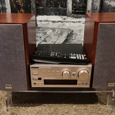 Onkyo Onkyo R-805X MIDI-sized stereo receiver with speakers 2000 - Black image 3
