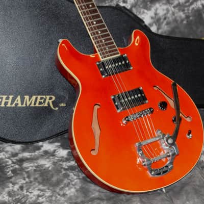 2000 Hamer - Newport Solid Spruce Top - Orange Sparkle image 1