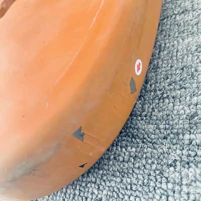 Orange Left Handed Basswood Jazz Bass Style DIY Project Body image 7