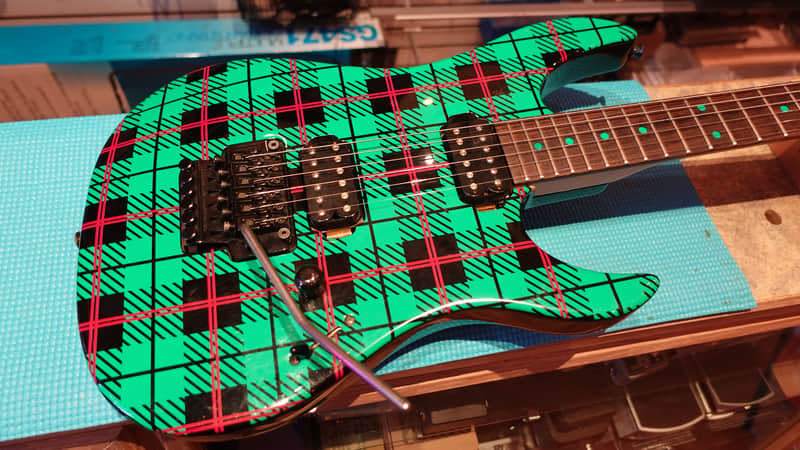 Yamaha RGX820R Blues Saraceno 1993 - Watermelon Plaid image 1