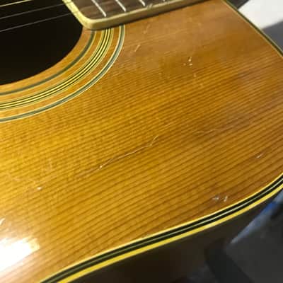 TERADA FW504 acoustic guitar from the 70's MIJ Made in Japan Gibson Dove Copy + Case image 7