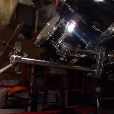 Legion by Peace Jet Black 5 Pc. Drum Set 4 Cymbals, Hi Hat stand +2 more Stands Bass Pedal + Throne image 4