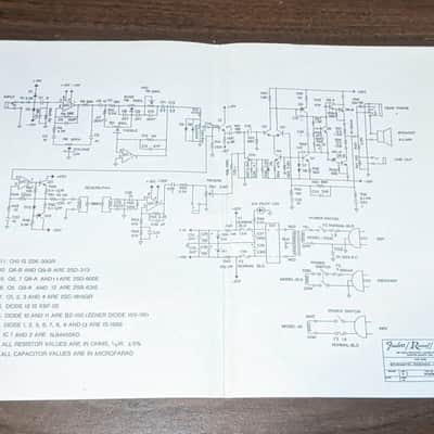 Fender 70 watt Vibrolux amp w/Reverb Schematic image 3