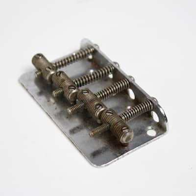1965-1966 Vintage Fender Jazz Bass Chrome BRIDGE w/Original Screws 1960's 1962 1963 1964 1967 1968 Precision Telecaster Guitar image 2
