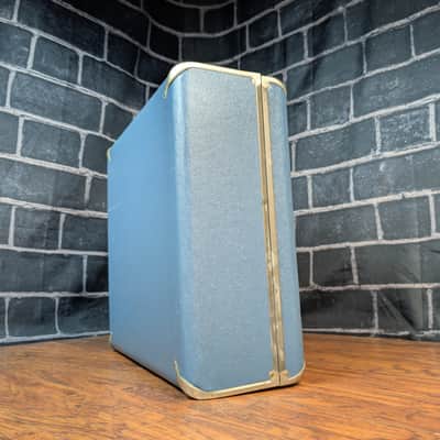 Rogers Vintage Blue Snare Drum Case + Rogers 4843 Mallets w/ Cover 1956–1965 image 4