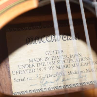 Rare Ibanez Mac 10 Signed by Mario Maccaferri 1981 image 2