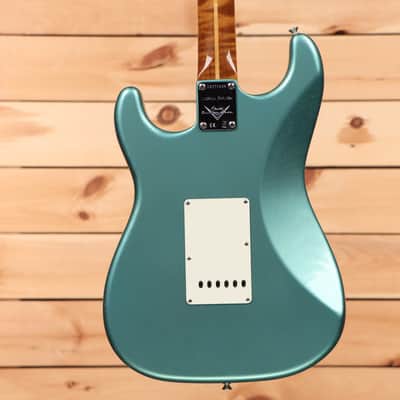 Fender Custom Shop Limited Roasted Pine Stratocaster Relic - Aged Teal Green Metallic-CZ570638 image 7