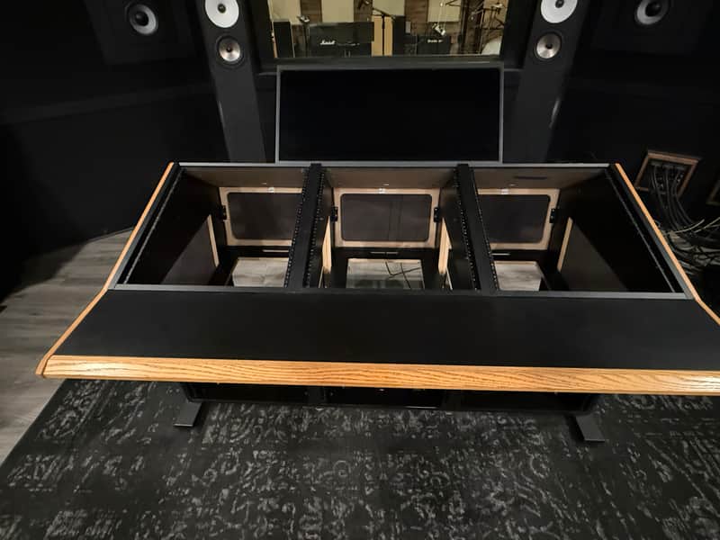 Sterling Modular Plan B Mixing / Mastering Desk Black / Oak Trim image 1