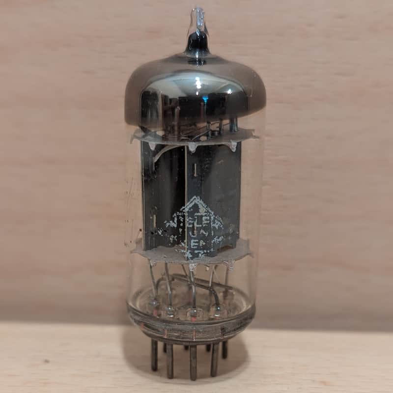 Vintage 1960s Telefunken 12AX7/ECC83 Ribbed Plate Vacuum Tube image 1