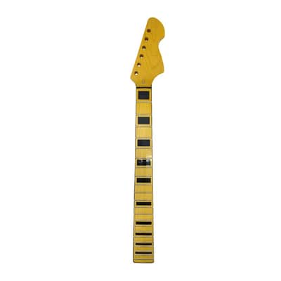 Electric Guitar Neck Replacement Maple Neck with Rosewood Fingerboard, Black Binding image 1