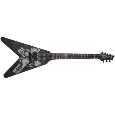 Schecter Chris Howorth V-7 Satin Black SBK 7-String Electric Guitar V7 V 7 - Brand New image 1