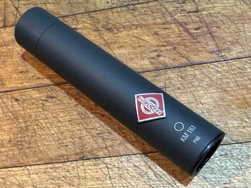 Neumann KM 183 Small Diaphragm Omnidirectional Condenser Microphone w/Holder - Super Clean! image 1