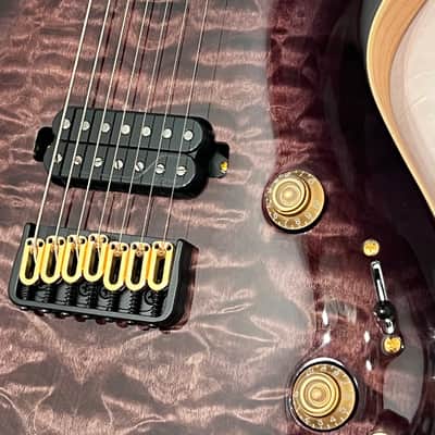 ESP LTD Javier Reyes JR-7 Signature Series 7-String Solidbody Electric Guitar 2023 Faded Blue Sunburst w Case New Overstock Closeout image 9