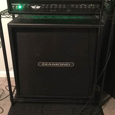 Diamond Amplification Half Stack F4 100w all tube head 4x12 ca b vin. 30's MUST GO! image 2