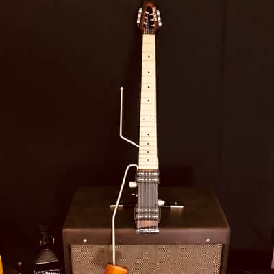 Original South Korean Ministar Lestar Travel Guitar Built in Headset Amp Gibson Scale image 5