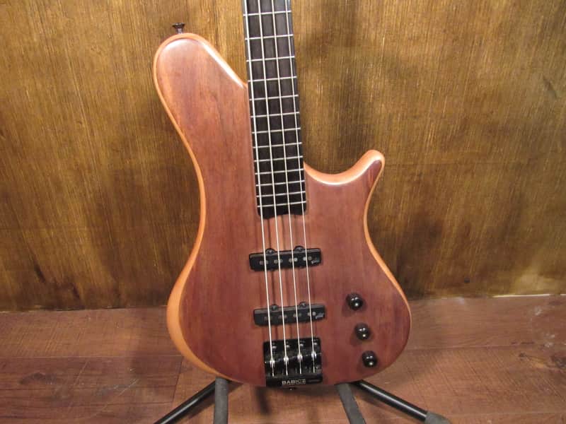 Rybski Custom Single Cut 4 String Bass Guitar with Gig Bag image 1