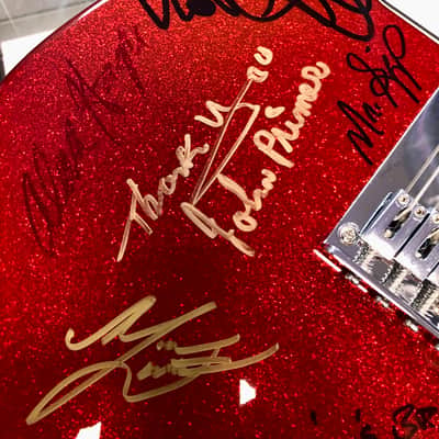 Squier Bullet Telecaster, Red Sparkle, Autographed by 2018 Blues Cruise Artists with Gig Bag - Pre Owned image 14